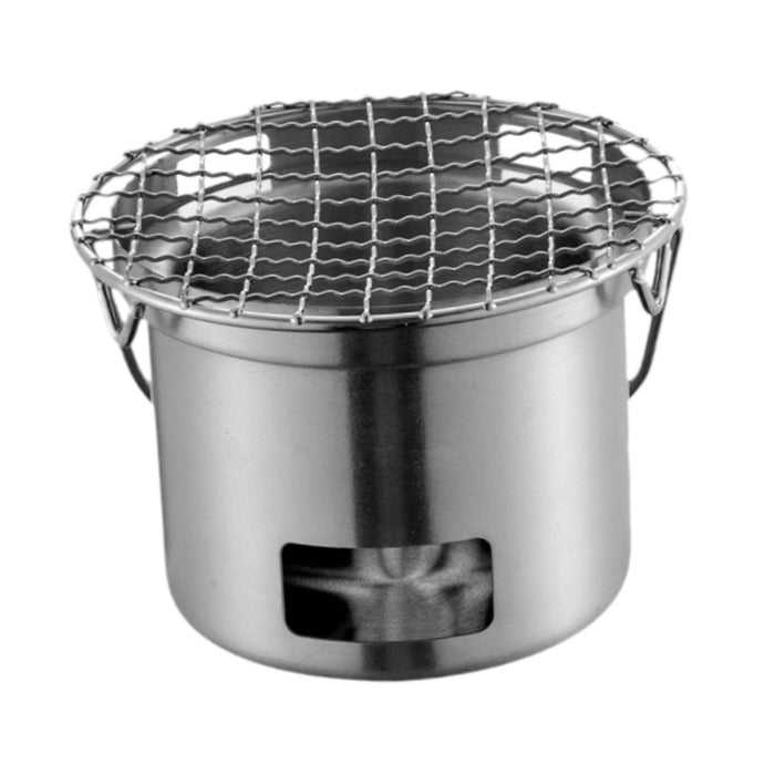 Crofta Round Barbecue Grill Korean Barbecue Grill for Picnic Patio Friend Gathering