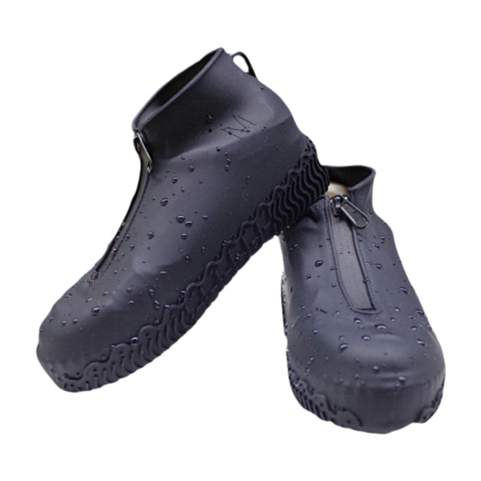 Crofta Shoe Covers with Zipper Reusable Shoe Protectors for Cycling Outdoor Fishing XL