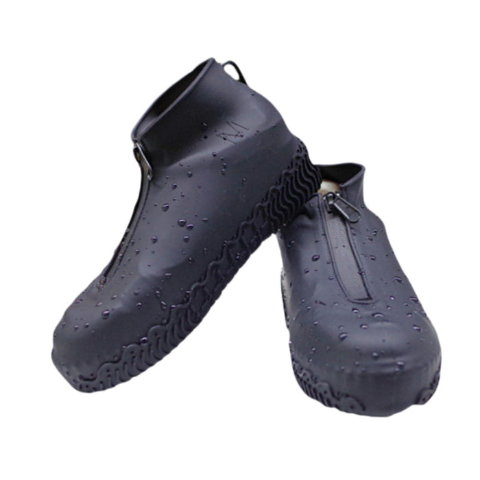 Crofta Shoe Covers with Zipper Reusable Shoe Protectors for Cycling Outdoor Fishing XL