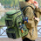 Crofta Fishing Backpack Rucksack Tackle Box Stores for Mountaineering Biking Hunting Green