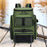 Crofta Fishing Backpack Rucksack Tackle Box Stores for Mountaineering Biking Hunting Green