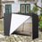 Crofta Outdoor Swing Cover Waterproof Swing Chair Cover for Courtyard Patio Outdoor Black