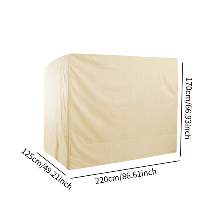 Crofta Outdoor Swing Cover Waterproof Swing Chair Cover for Courtyard Patio Outdoor Beige