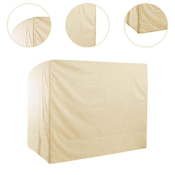 Crofta Outdoor Swing Cover Waterproof Swing Chair Cover for Courtyard Patio Outdoor Beige