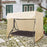 Crofta Outdoor Swing Cover Waterproof Swing Chair Cover for Courtyard Patio Outdoor Beige