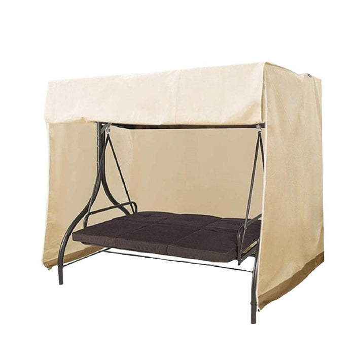 Crofta Outdoor Swing Cover Waterproof Swing Chair Cover for Courtyard Patio Outdoor Beige