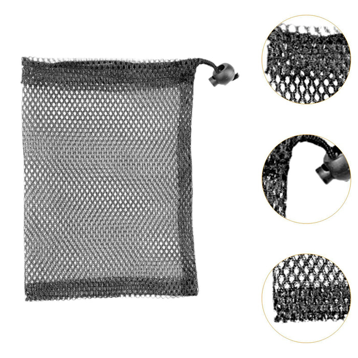 Crofta Small Mesh Bag Multipurpose Storage Pouch for Cosmetic Jewelry Lipstick 7cmx13cm