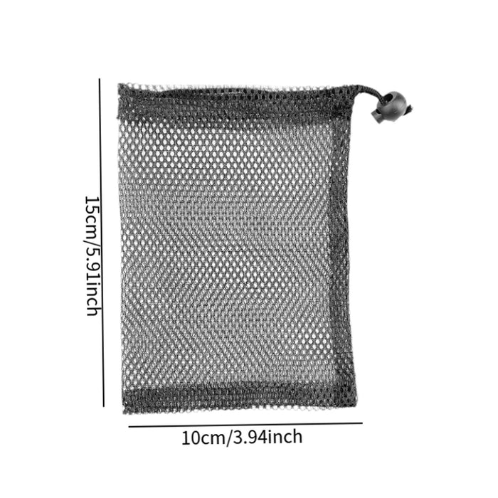 Crofta Small Mesh Bag Multipurpose Storage Pouch for Cosmetic Jewelry Lipstick 10cmx15cm