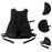 Crofta Vest Bag with Multiple Pockets Breathable Daypack for Biking Hunting Outdoor Black