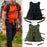 Crofta Vest Bag with Multiple Pockets Breathable Daypack for Biking Hunting Outdoor Black