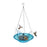 Crofta Hanging Bird Bath Sturdy 9 inch with Fountain for Garden Patio Outdoor Blue