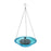 Crofta Hanging Bird Bath Sturdy 9 inch with Fountain for Garden Patio Outdoor Blue