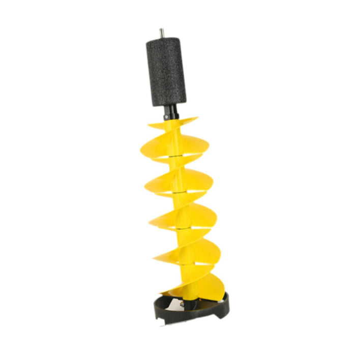 Crofta Ice Auger Bit Aluminum Alloy Ice Fishing Auger for Sea Fishing Winter Sports Yellow