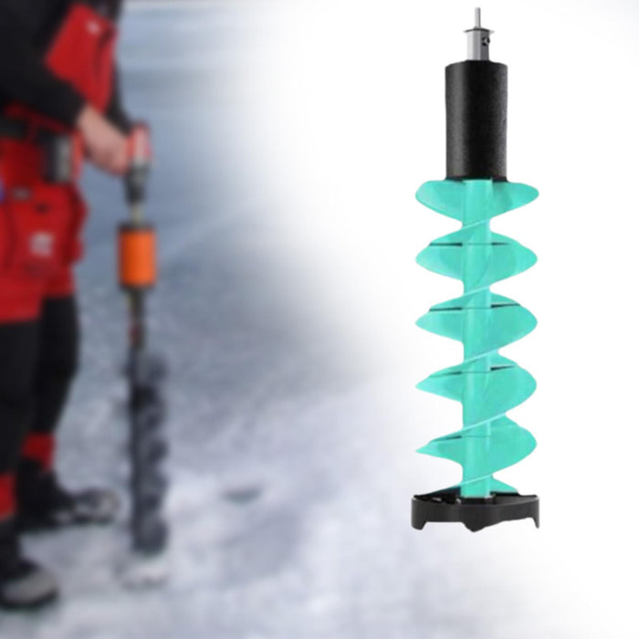 Crofta Ice Auger Bit Aluminum Alloy Ice Fishing Auger for Sea Fishing Winter Sports Blue