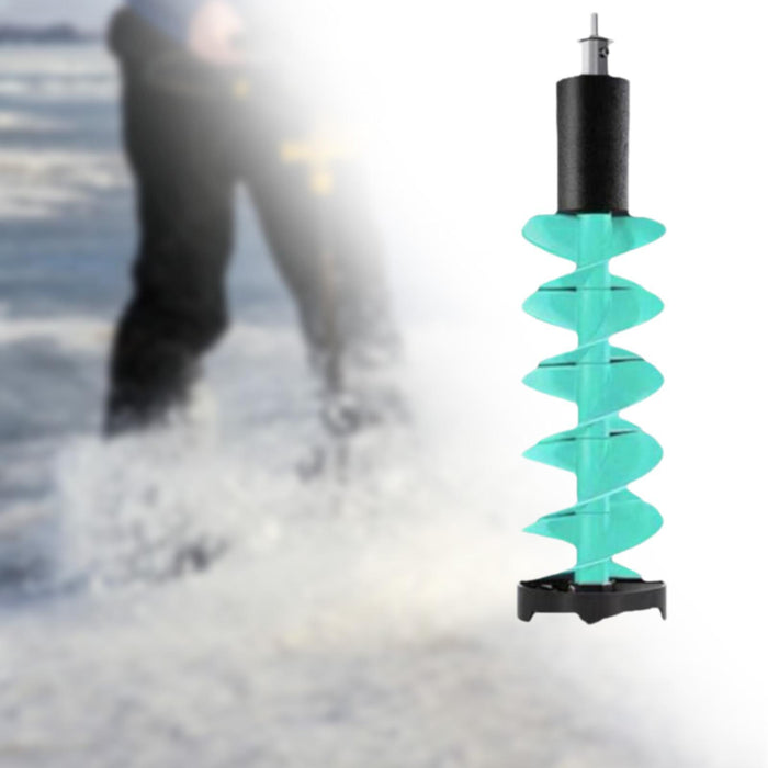 Crofta Ice Auger Bit Aluminum Alloy Ice Fishing Auger for Sea Fishing Winter Sports Blue