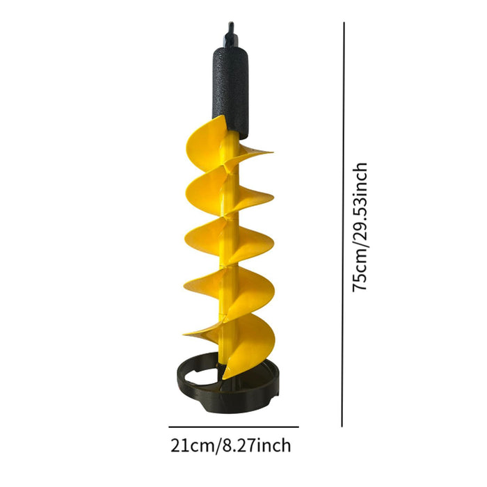 Crofta Ice Auger Bit Nylon Ice Fishing Accessories for Sea Fishing Outdoor Supplies Yellow