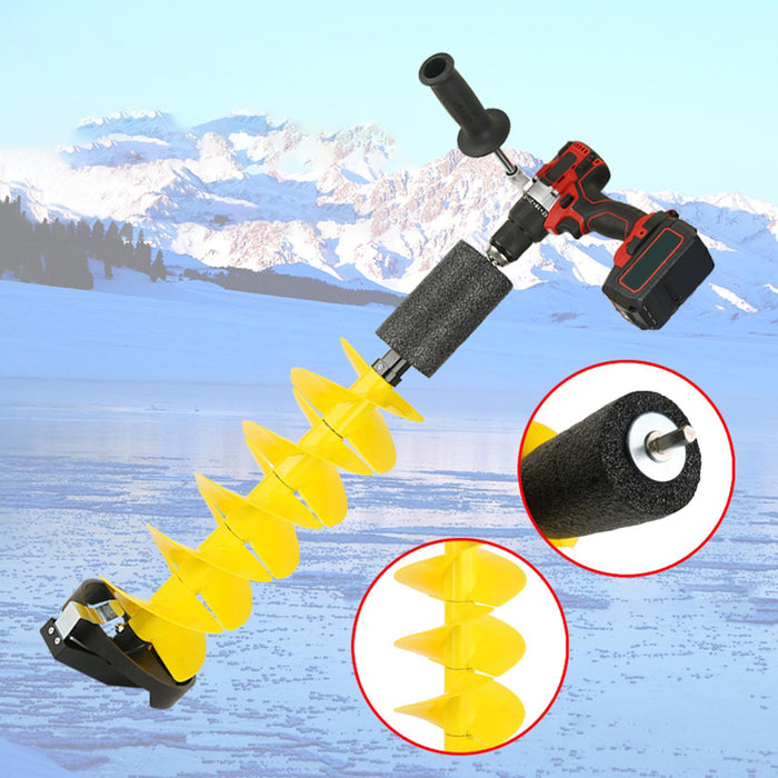 Crofta Ice Auger Bit Nylon Ice Fishing Accessories for Sea Fishing Outdoor Supplies Yellow