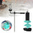 Crofta Ice Auger Aluminum Alloy Sturdy Portable Ice Drill Tool Ice Fishing Supplies 6 inch Short Blue