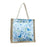 Crofta Womens Tote Bag Travel Tote Casual Handbag for Working Leisure Spring Summer Blue with Zipper