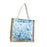 Crofta Womens Tote Bag Travel Tote Casual Handbag for Working Leisure Spring Summer Blue with Zipper