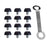 Crofta 12Pcs Rugby Studs M5 Soccer Studs for Competition Training Athletic Sneakers Height 6mm