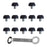 Crofta 12Pcs Rugby Studs M5 Soccer Studs for Competition Training Athletic Sneakers Height 6mm