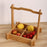 Crofta Bamboo Serving Tray Portable Snack Basket for Teahouse Restaurant Countertop