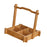 Crofta Bamboo Serving Tray Portable Snack Basket for Teahouse Restaurant Countertop