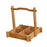 Crofta Bamboo Serving Tray Portable Snack Basket for Teahouse Restaurant Countertop