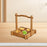 Crofta Bamboo Serving Tray Portable Snack Basket for Teahouse Restaurant Countertop