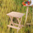 Crofta Wood Painting Stool Sturdy Stable Drafting Stool for Bedroom Outdoor Kitchen