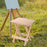 Crofta Wood Painting Stool Sturdy Stable Drafting Stool for Bedroom Outdoor Kitchen