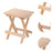 Crofta Wood Painting Stool Sturdy Stable Drafting Stool for Bedroom Outdoor Kitchen