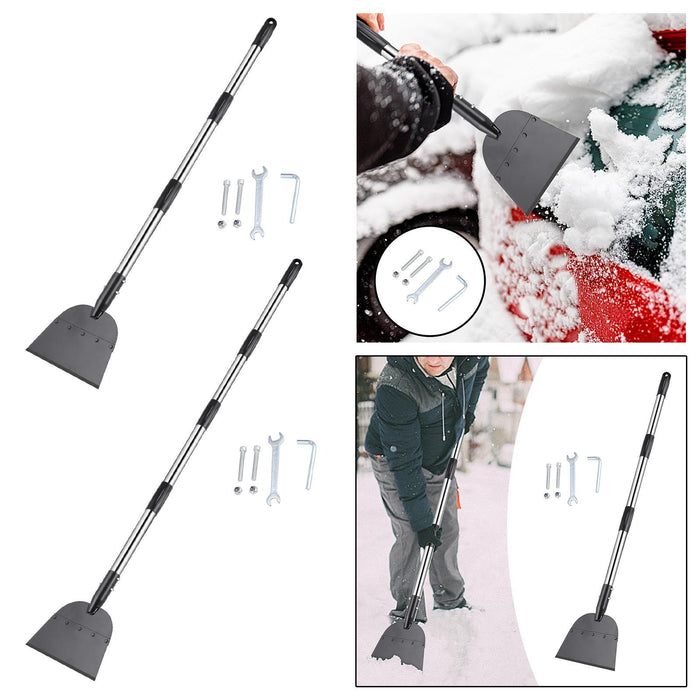 Crofta Wide Blade Snow Shovel Nonslip Gardening Tool for Lawn Edging Garden Garages 3 Sections