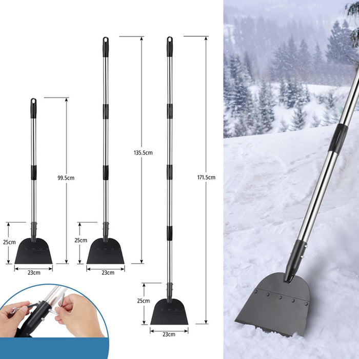 Crofta Wide Blade Snow Shovel Nonslip Gardening Tool for Lawn Edging Garden Garages 3 Sections