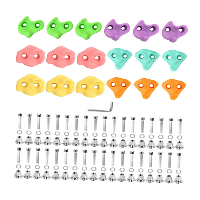 Crofta 18Pcs Rock Climbing Holds for Kids Play Towers Kids Toys Tree Climbing Holds