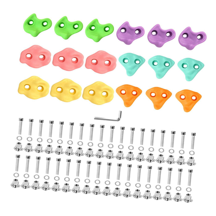 Crofta 18Pcs Rock Climbing Holds for Kids Play Towers Kids Toys Tree Climbing Holds