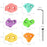 Crofta 18Pcs Rock Climbing Holds for Kids Play Towers Kids Toys Tree Climbing Holds