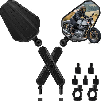 Crofta 2 Pieces Generic Motorcycle Rearview Mirror Protector Motorcycle Accessories