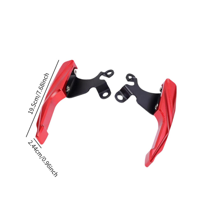 Crofta 1 Pair Modified Parts Rear Armrest Tail for Cbf190 CB190R Lightweight Red