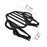 Crofta Detachable Two up Luggage Rack for Harley Davidson Street Glide Touring Black