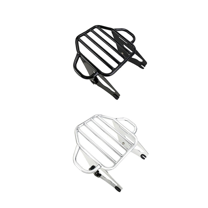 Crofta Detachable Two up Luggage Rack for Harley Davidson Street Glide Touring Black