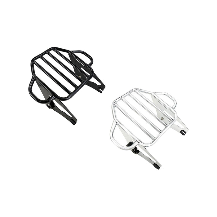 Crofta Detachable Two up Luggage Rack for Harley Davidson Street Glide Touring Black