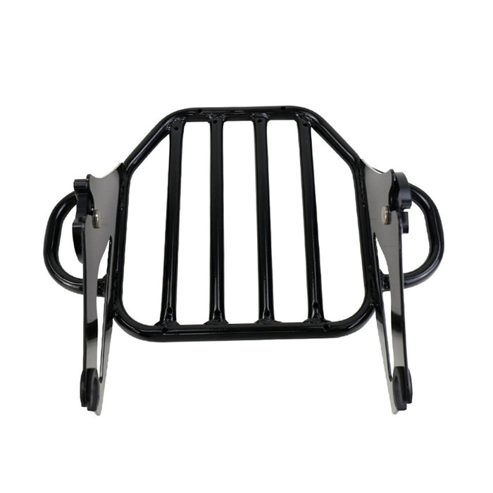 Crofta Detachable Two up Luggage Rack for Harley Davidson Street Glide Touring Black