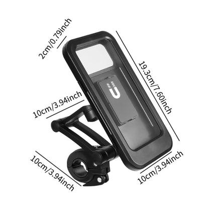 Crofta Water Resistant Navigation Mount Handlebar Rainproof Motorcycle Phone Holder