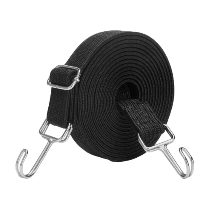 Crofta Elastic Luggage Rope Straps Bungee Cords for Tents, Heavy Objects Latex Core Black 5m