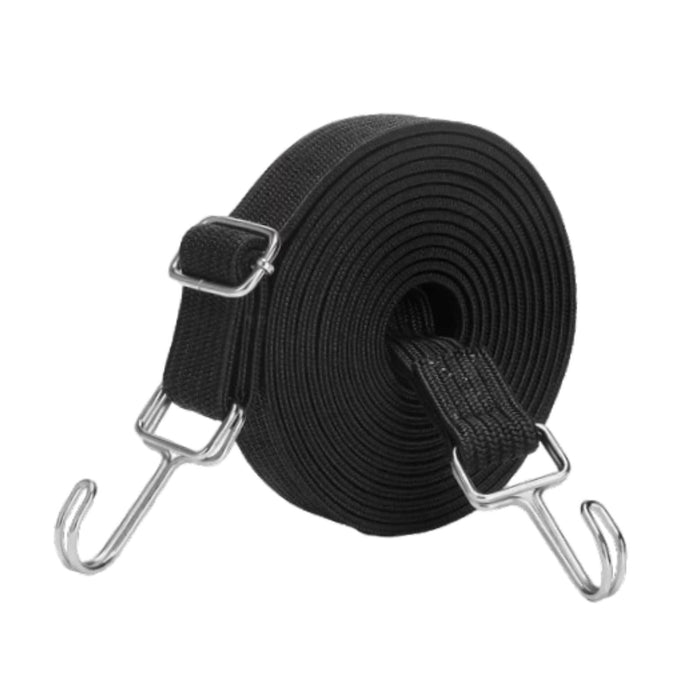 Crofta Elastic Luggage Rope Straps Bungee Cords for Tents, Heavy Objects Latex Core Black 5m