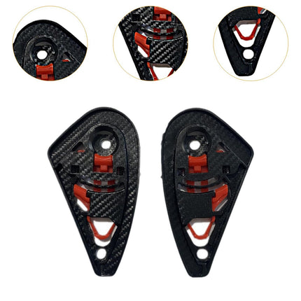 Crofta 2 Pieces Motorcycle Helmet Shield Base Repair Parts for AIS 611 318 310