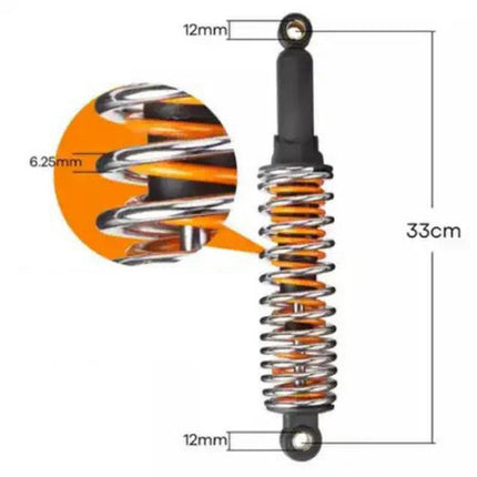 Crofta 2 Pieces Hydraulic Rear Shock Absorbers Sturdy for Bajaj Boxer150 BM150