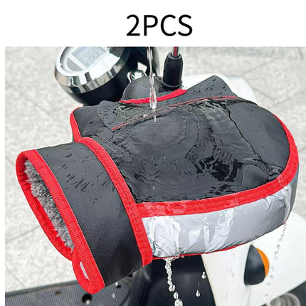 Crofta 2 Pieces Motor Handlebar Muffs Scooter Hand Warmer for ATV Cold Weather